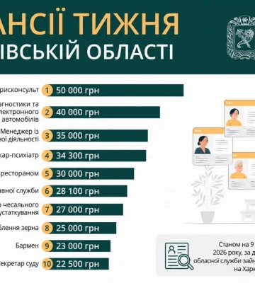 Кому готовы платить до 50 тысяч гривен: ХОВА назвала топ вакансии