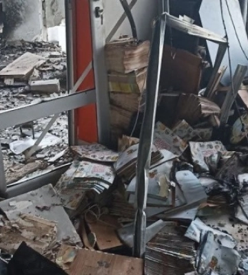 У Києві через російський удар зруйнований офіс видавництва «Мамине сонечко»