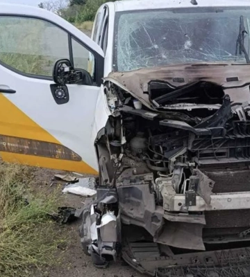 Дрон оккупантов атаковал автомобиль «Укрпочты» в Донецкой области