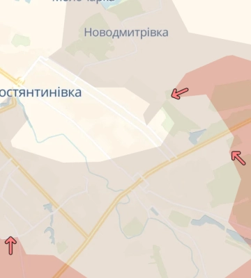 Российские войска продвинулись возле Константиновки и Затишка