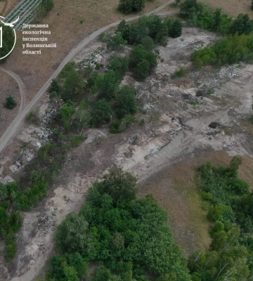На Волині два стихійні сміттєзвалища завдали довкіллю понад мільйон гривень збитків