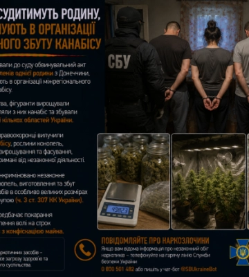 На Донеччині судитимуть родину, яку обвинувачують в організації міжрегіонального збуту канабісу