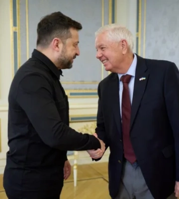 Санкції проти РФ і Patriot. Зеленський провів переговори з сенатором Гремом у Києві (відео)