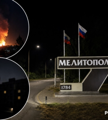 Ночная дроновая атака на Мелитополь — взрывы всю ночь, часть города четвертые сутки без света (видео)