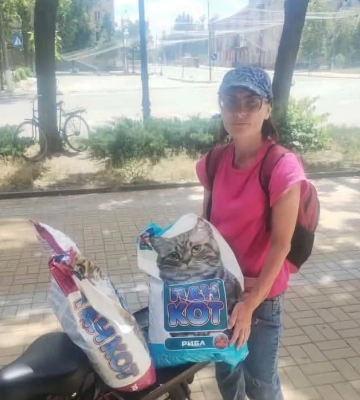 В Дружковке от удара КАБа погибла волонтер Ольга Кузьменко и животные, которых она кормила