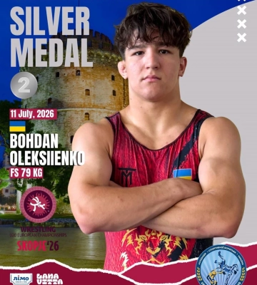 Гарна новина дня: спортсмен із Полтавщини здобув «срібло» чемпіонату Європи з вільної боротьби