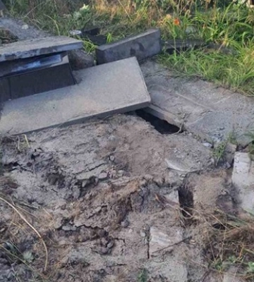 На Харьковщине с кладбища украли советский танк