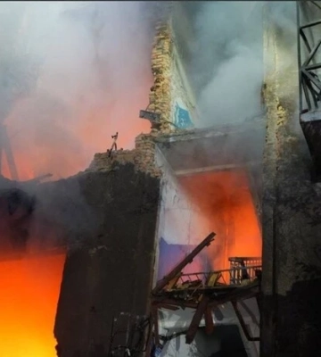 У Запоріжжі під час атаки зафіксовано влучання у житловий будинок