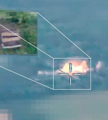 Харківські прикордонник знищили бліндаж, склад боєприпасів, антени і транспорт російських загарбників