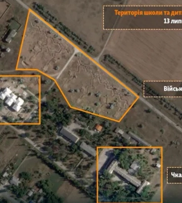 Російська армія в Криму викопала траншеї поблизу дитсадка та школи: Схеми показали супутникові знімки