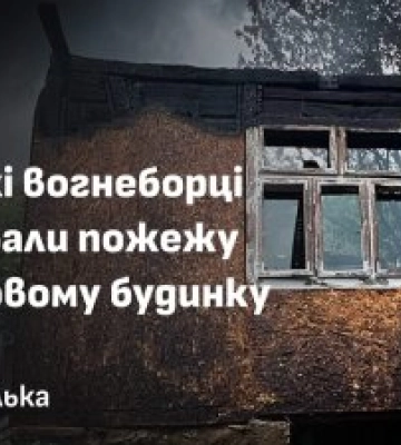 Пожежа серед лісу на Тячівщині: покинутий будинок палав, рятувальники ледве дісталися до осередку вогню