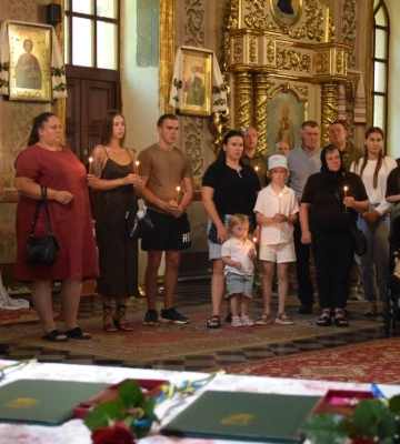 На Волині родинам полеглих прикордонників вручили їхні посмертні нагороди