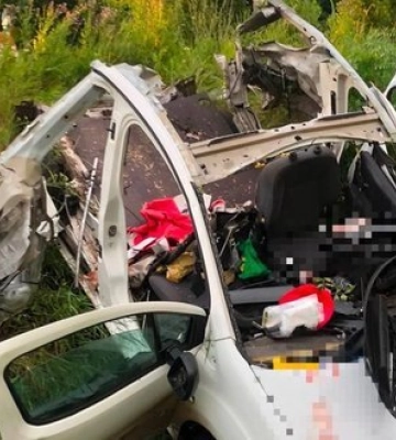 Российский БПЛА нанес удар по гражданскому автомобилю на Харьковщине: погиб водитель. ФОТОРЕПОРТАЖ