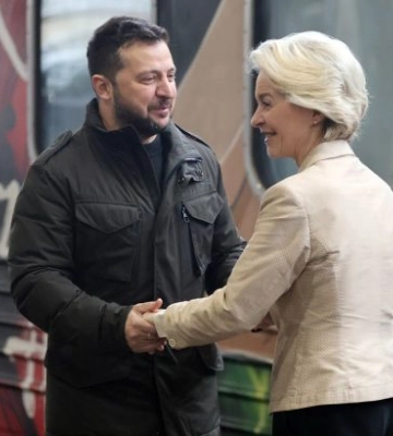 Фон дер Ляєн та лідери європейських країн прибули до Києва. ВIДЕО