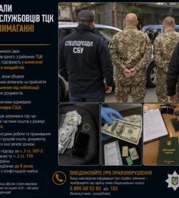 У Дніпрі затримали двох військовослужбовців ТЦК за підозрою у вимаганні та шахрайстві