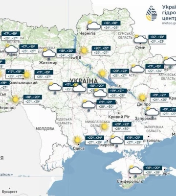 Погода в Україні 16 липня: де очікувати дощів та гріз