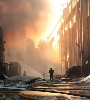 Двоє загиблих та п’ятеро поранених у Києві: ДСНС показала фото наслідків нічної атаки
