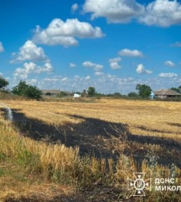 15 та в ніч проти 16 липня на території Миколаївської області зареєстровано 12 пожеж, дві з яких виникли внаслідок ворожих атак