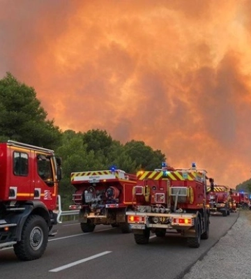 Во Франции огонь уничтожил около 930 гектаров леса