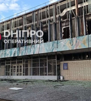 Під час російської атаки на Дніпро зазнав пошкоджень "Акваріум" ДНУ