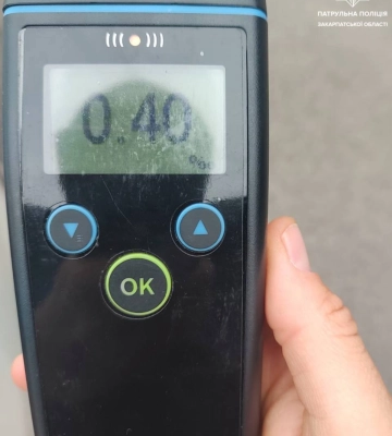 В Ужгороді притягнули до відповідальності нетверезого водія