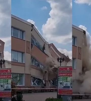 На Одещині обвалилася частина швейної фабрики (відео)