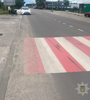На Волині повідомлено про підозру неповнолітньому мотоциклісту, який скоїв наїзд на маленького пішохода