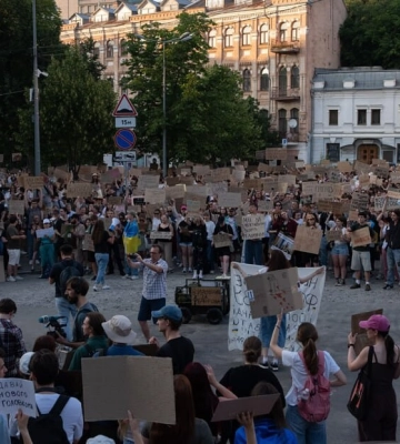 В городах Украины второй раз за день прошли митинги из-за неназначения Федорова министром обороны