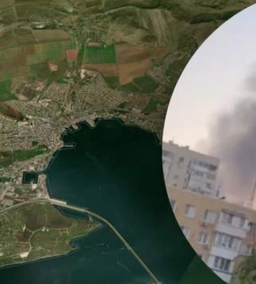 Керчь всю ночь атаковали дроны: под ударом оказались железная дорога, нефтебаза и подстанция (видео)