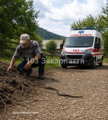 У Луцьку з дерева зняли змію