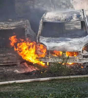 Российская ракета попала в СТО в Одесской области