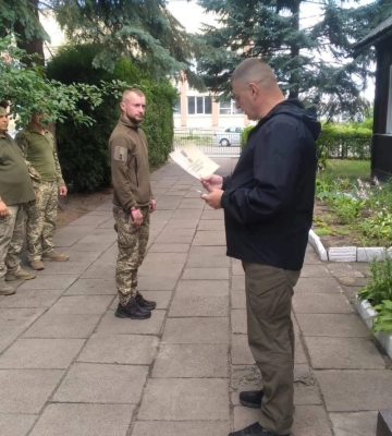 Офіцера 14-ї ОМБр із Волині відзначили нагородою Міністерства оборни «За поранення»