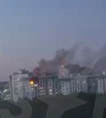 В РФ заявили о пожаре в доме "из-за атаки БПЛА"