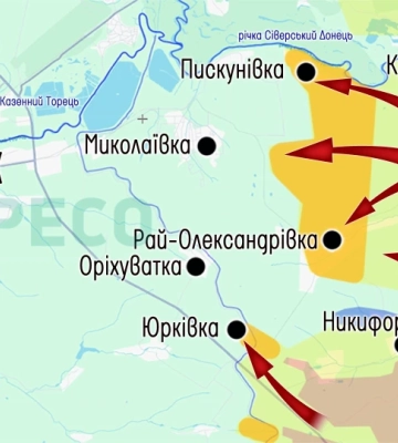 Карта бойових дій 11-18 липня: поки росіяни спрямували удар на Донеччину, ЗСУ відбили Дніпровщину