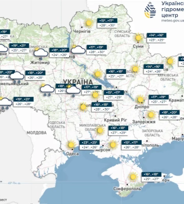 Грози, град та шквали: синоптики поділились прогнозом погоди в Україні на 19 липня