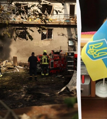 Влучання в будинки, горить ТРЦ, є загиблий та поранені: всі наслідки атаки на Київ