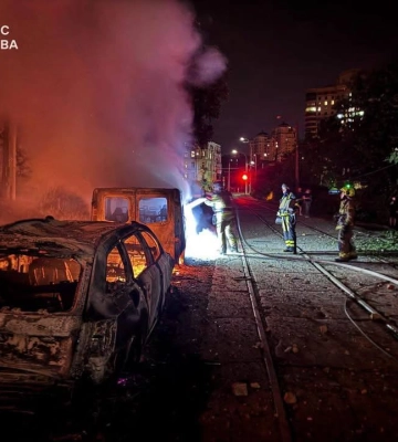 Масована атака на Київ: одна людина загинула, ще вісім постраждали