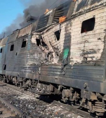 Ворожий дрон атакував пасажирський поїзд під Запоріжжям: поранена провідниця (ФОТО)