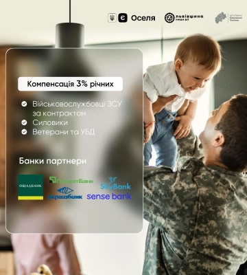 Кому на Львівщині повністю компенсують відсотки за програмою «єОселя»