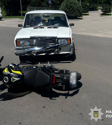 На Полтавщині внаслідок ДТП постраждав неповнолітній мотоцикліст, - поліція