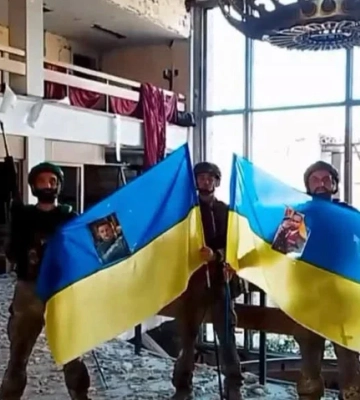 "Скала" показала украинские флаги в Константиновке, россияне взяли в плен "знаменосцев" – что известно
