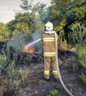 На Миколаївщині зафіксовано 22 пожежі, три з них через дронові атаки