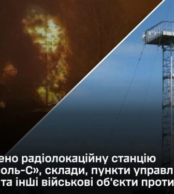 Сили оборони вразили російську РЛС на Херсонщині, склади та пункти управління дронами