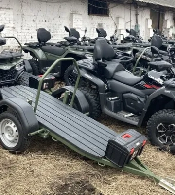 Russian propagandists are spreading a fake story about military ATVs in grain at the port of Odessa