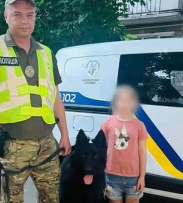 Зниклу під час прогулянки у Києві семирічну дитину розшукав службовий собака