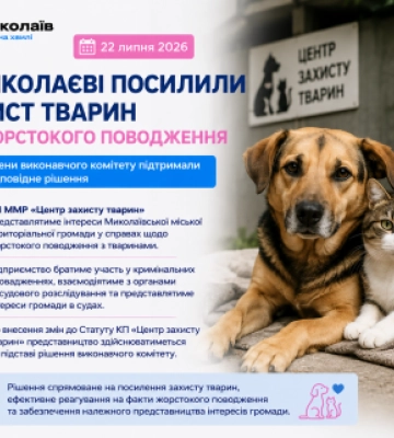 У Миколаєві посилили захист тварин від жорстокого поводження