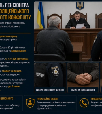 У Луцьку судять пенсіонера за напад на поліцейського під час сімейного конфлікту