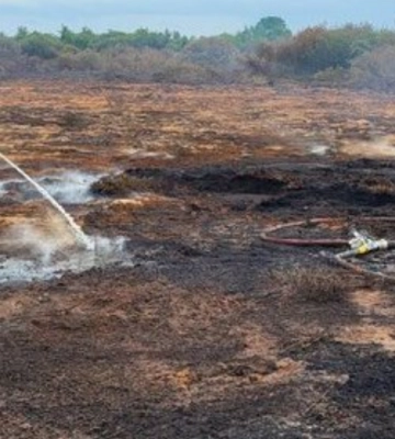 Лишилося ліквідувати ще понад 2 га: у Ковельському районі горить торфовище