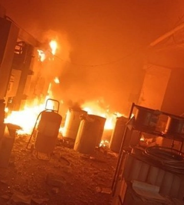 Російська ракета знищила у Києві друкарню з чвертю мільйона шкільних підручників. ВІДЕО+ФОТОрепортаж