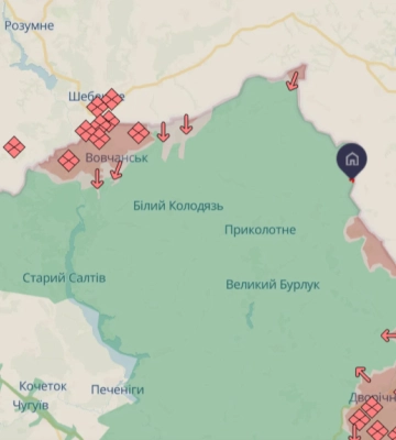 В Харьковской области россияне пытаются прорвать границу на новых участках